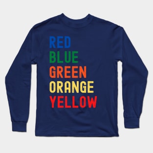 Colour Test Long Sleeve T-Shirt